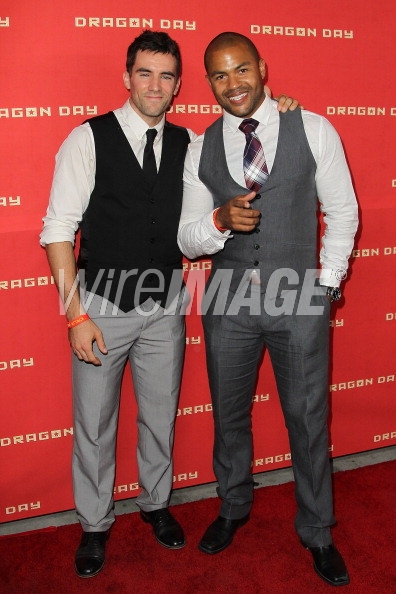 Kristofer Gordon and Culye Carvin at Dragon Day Premiere