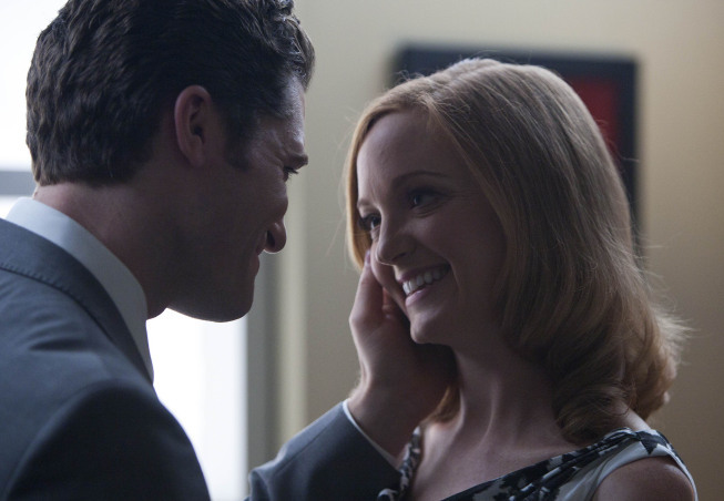 Still of Matthew Morrison and Jayma Mays in Glee (2009)