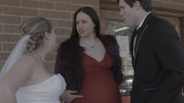 Still from Australian Film Dreams of Rivalry. Getting to wear a pregnant belly for the role of a cheating mum to be