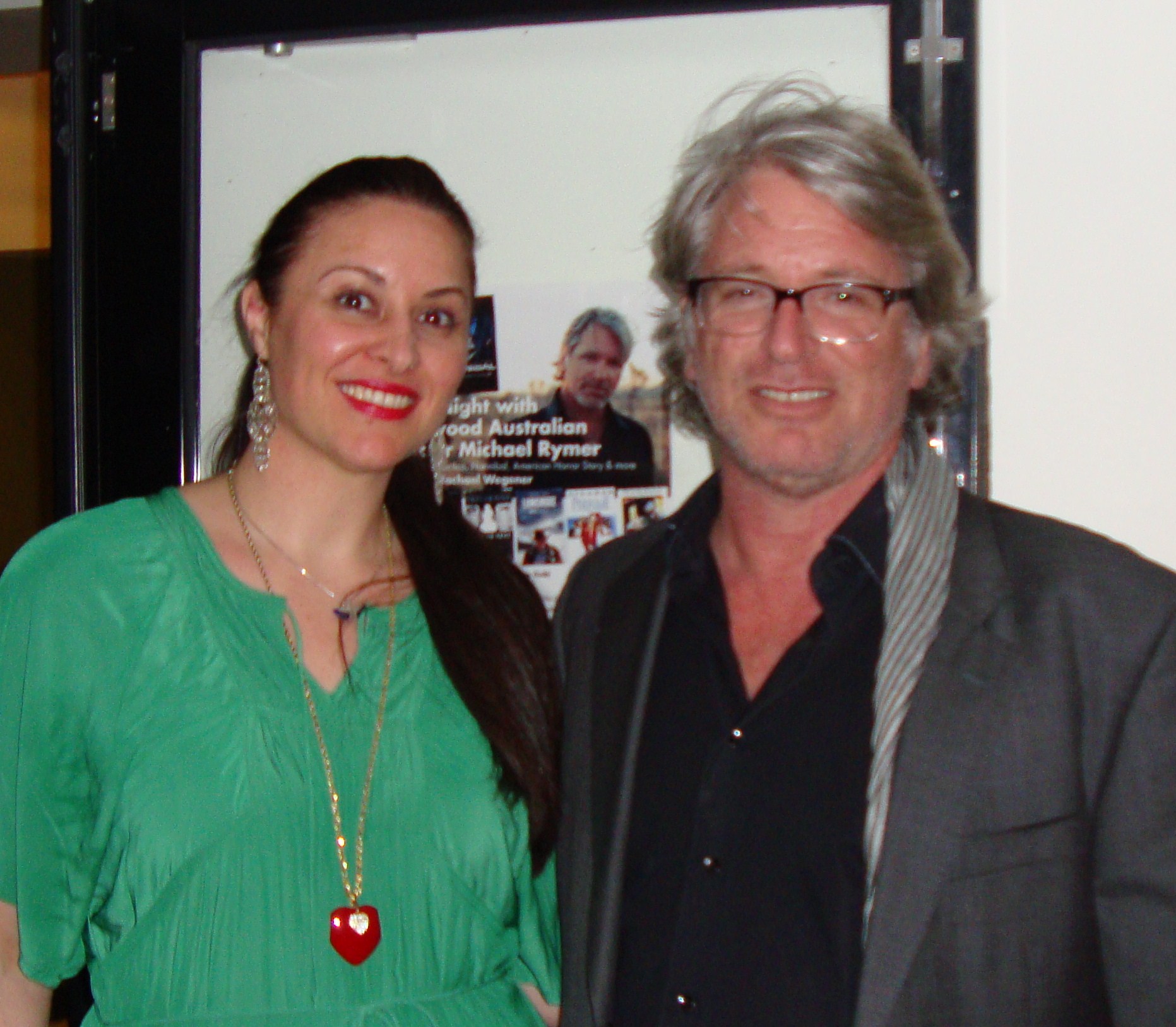 Hollywood Australian Director Michael Rymer (NBC's Hannibal, Battlestar Galactica) and I at the final Melbourne Australian Directors Guild (ADG) event that I organised with the ADG and hosted about his career thus far