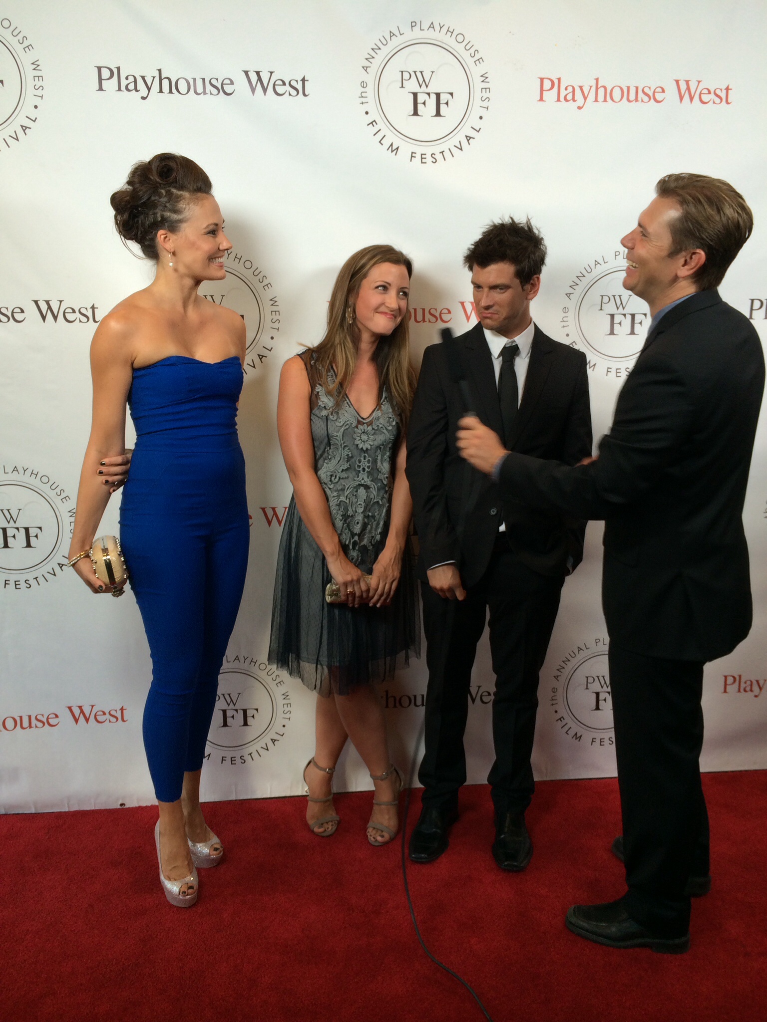 Anne Schmidt red carpet and interview at PWFF for 