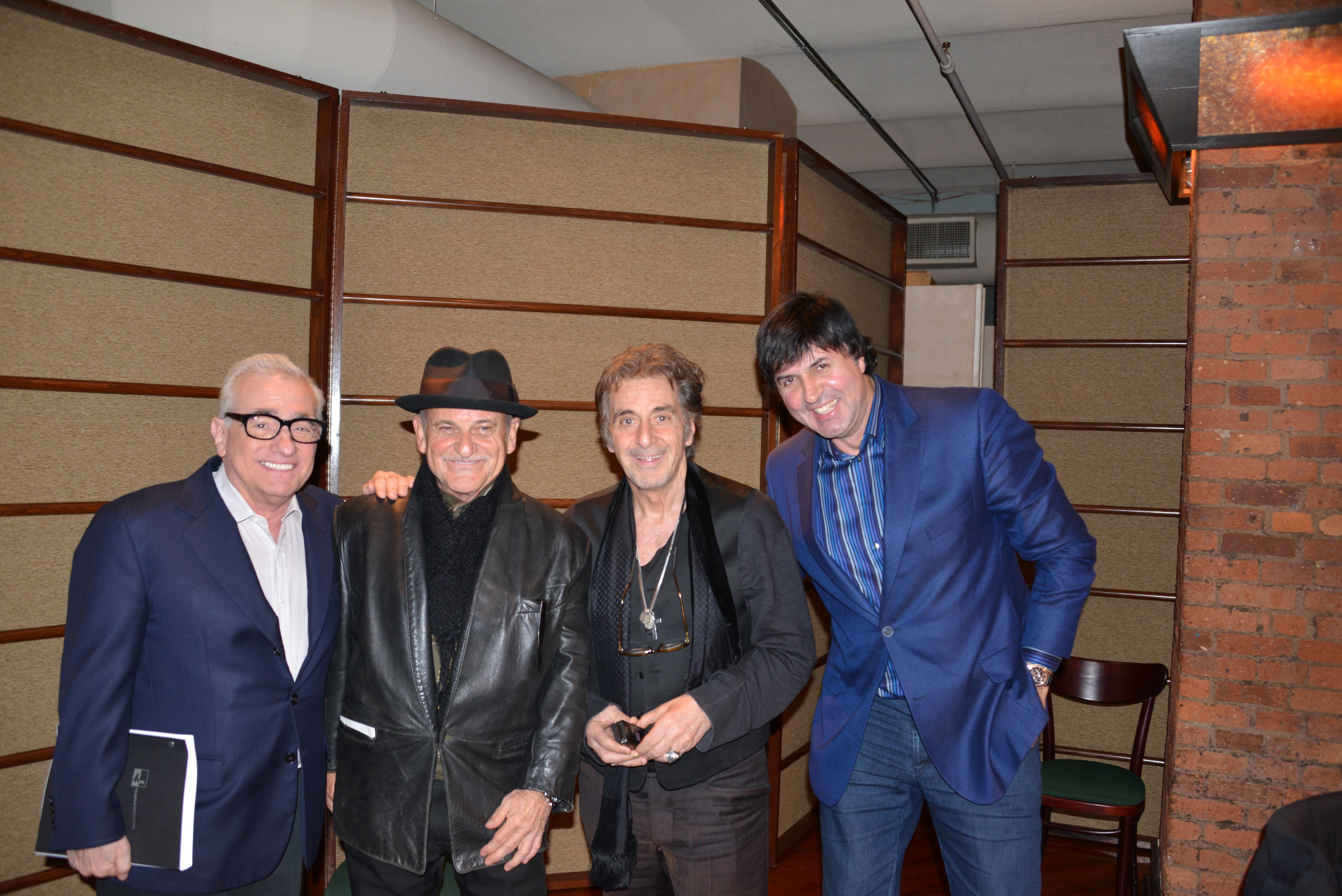 Stepan with Marty Scorcese, Al Pacino and Joe Pesci