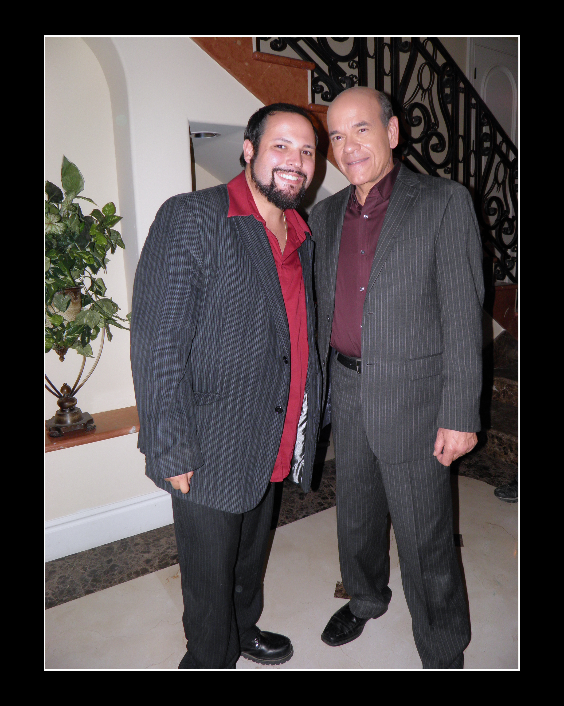 Mike Quiroga and Robert Picardo from Mansion of Blood film location.