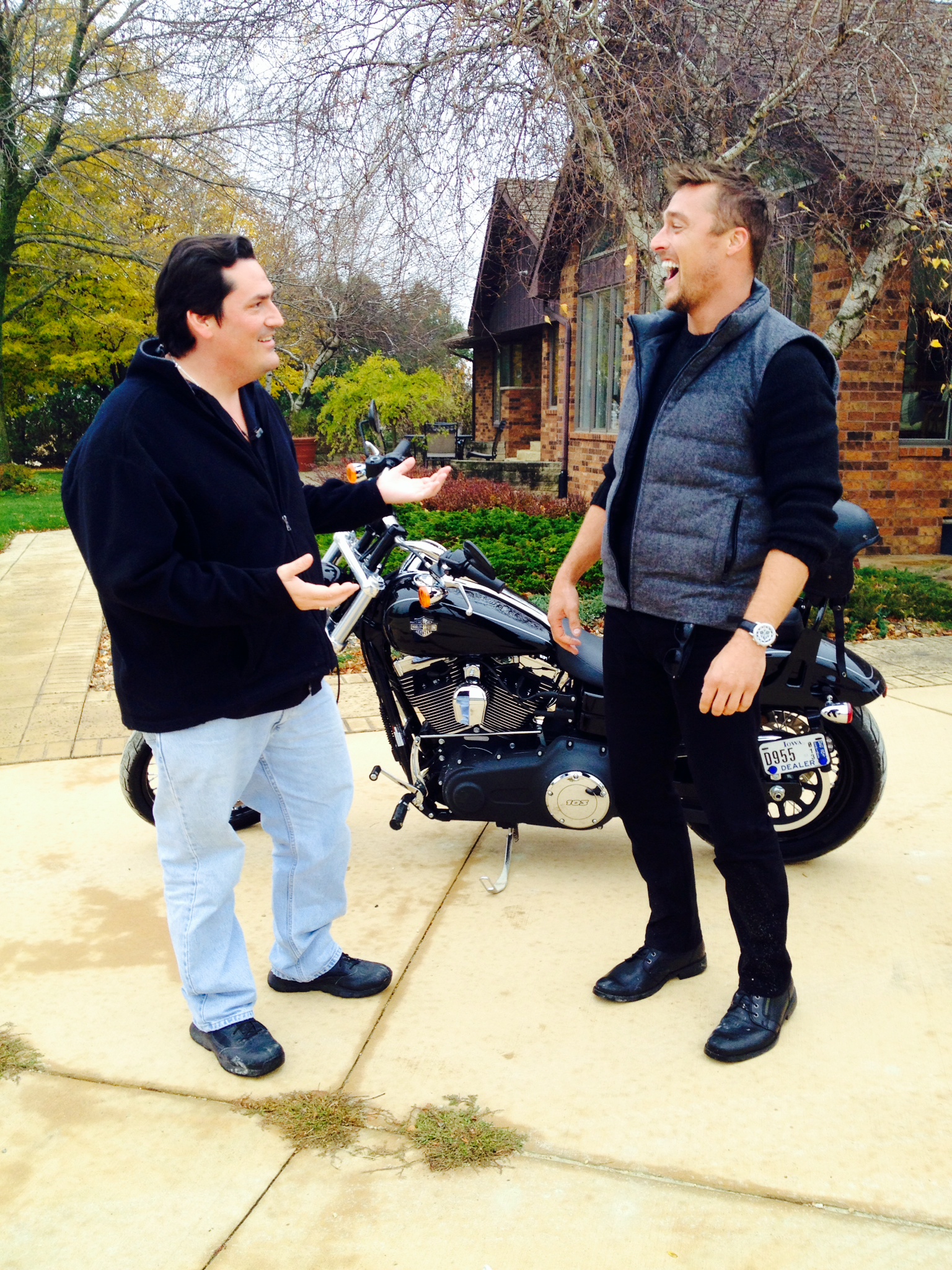 Steve Wright with Chris Soules (The Bachelor, Season 19).