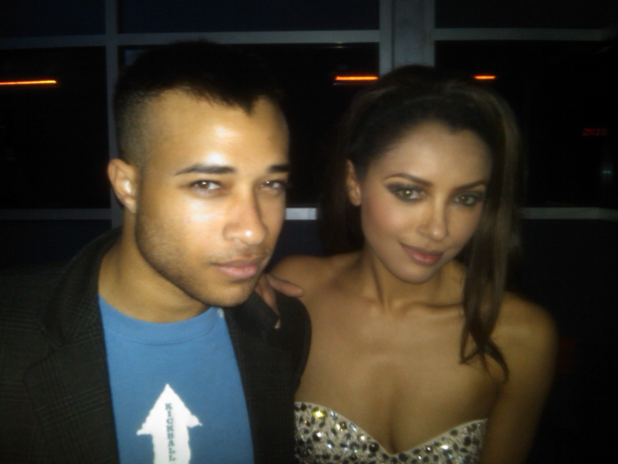 Tyler Parks and Kat Graham