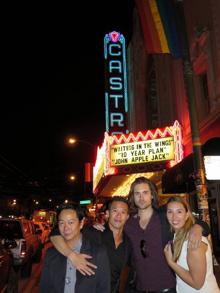 Rick Tae, Kent S. Leung, Chris McNally and Selena Paskalidis at the Castro Theatre for John Apple Jack.