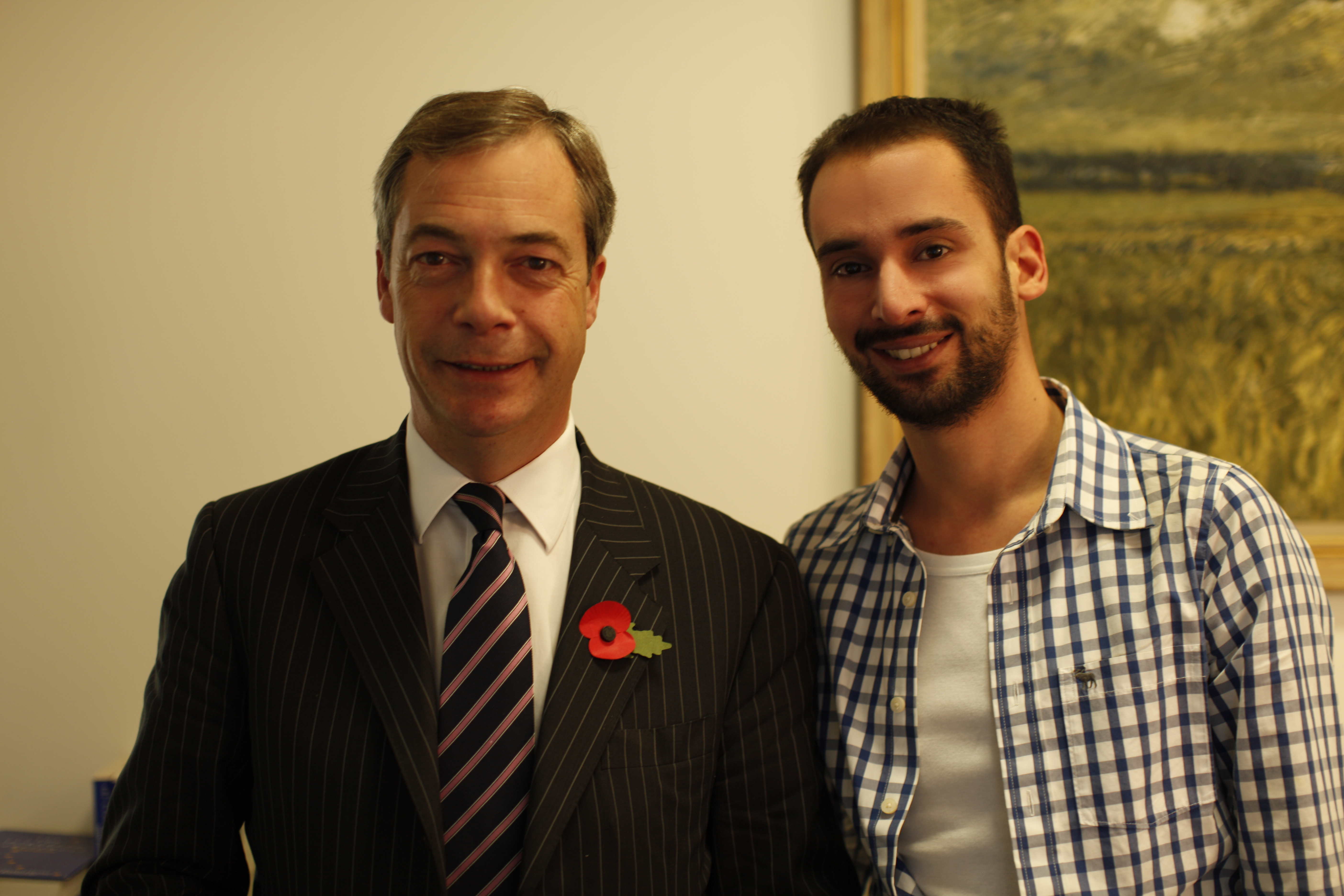 Serafeim Ntousias and Nigel Farage