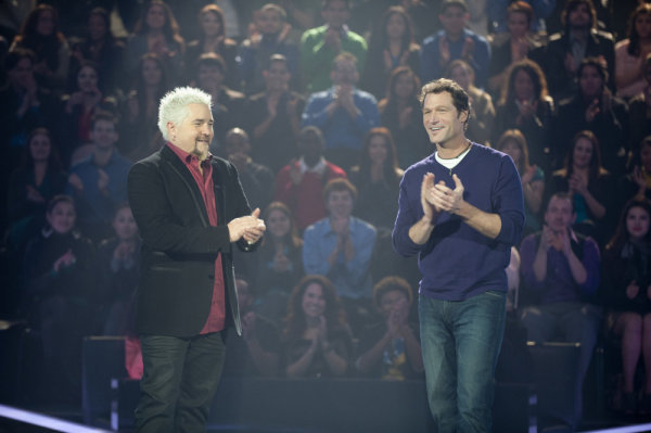 Still of Guy Fieri and Mark Staniec in Minute to Win It (2010)