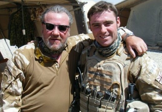 With Ray Winston during his visit to Afghanistan in 2009