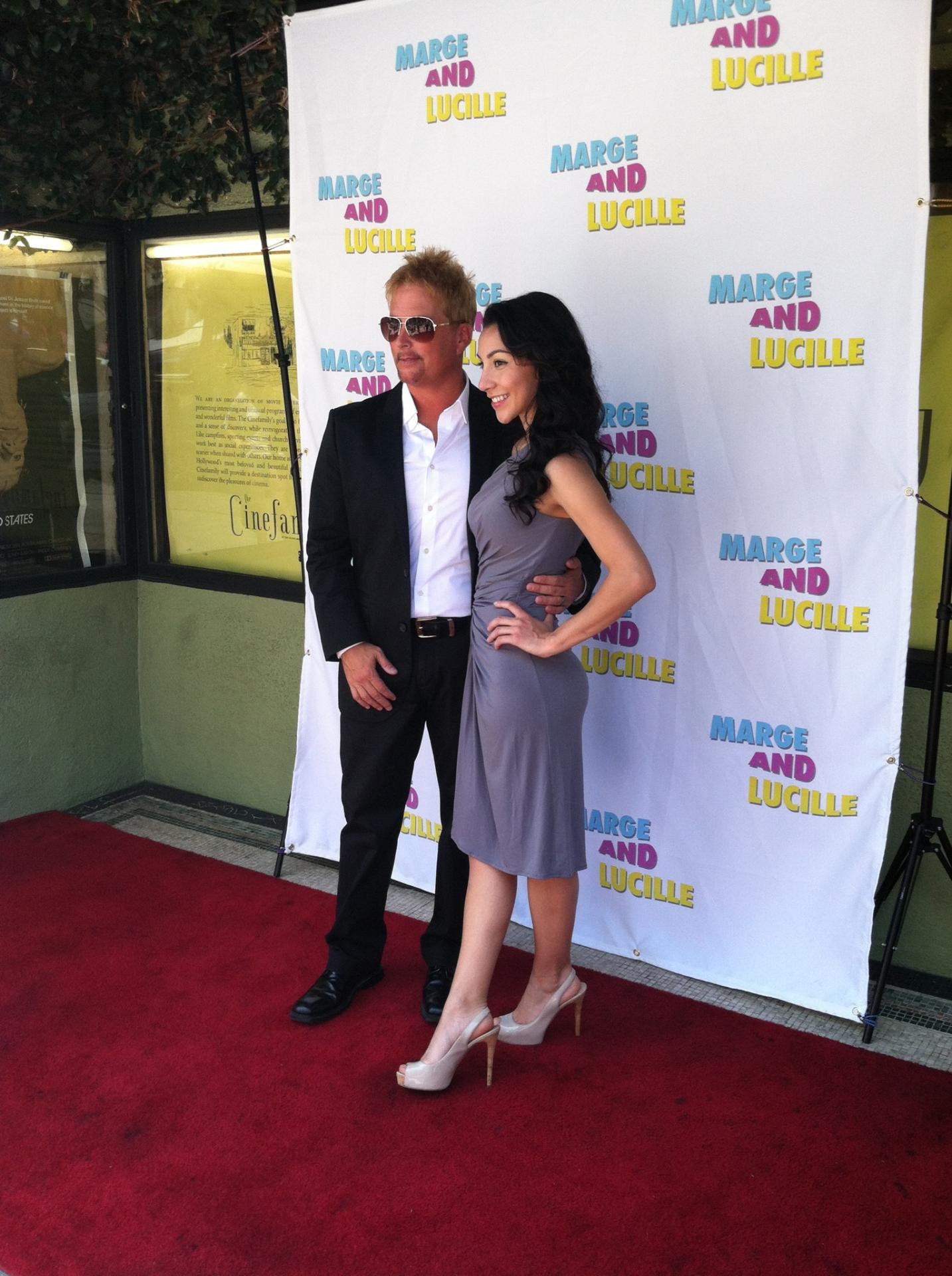 Angie Dick and Jaysn Douglass at Marge and Lucille Premiere (2013)