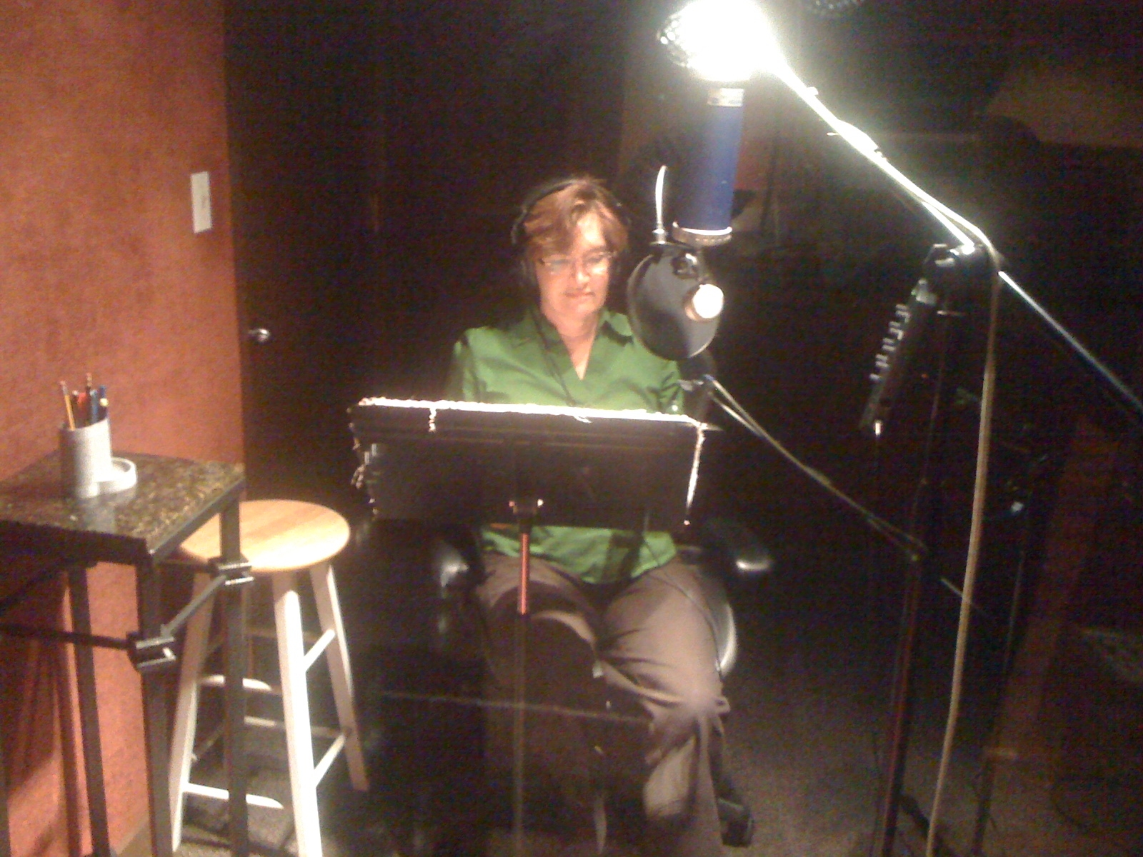 In studio for voice over work letters from war