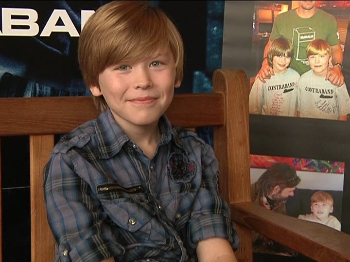 Still of Bryce's news interview for Contraband 2012.