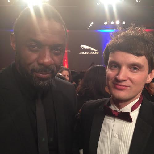 Danny De Lillo with Idris Elba at the BAFTA Britannia Awards 2013