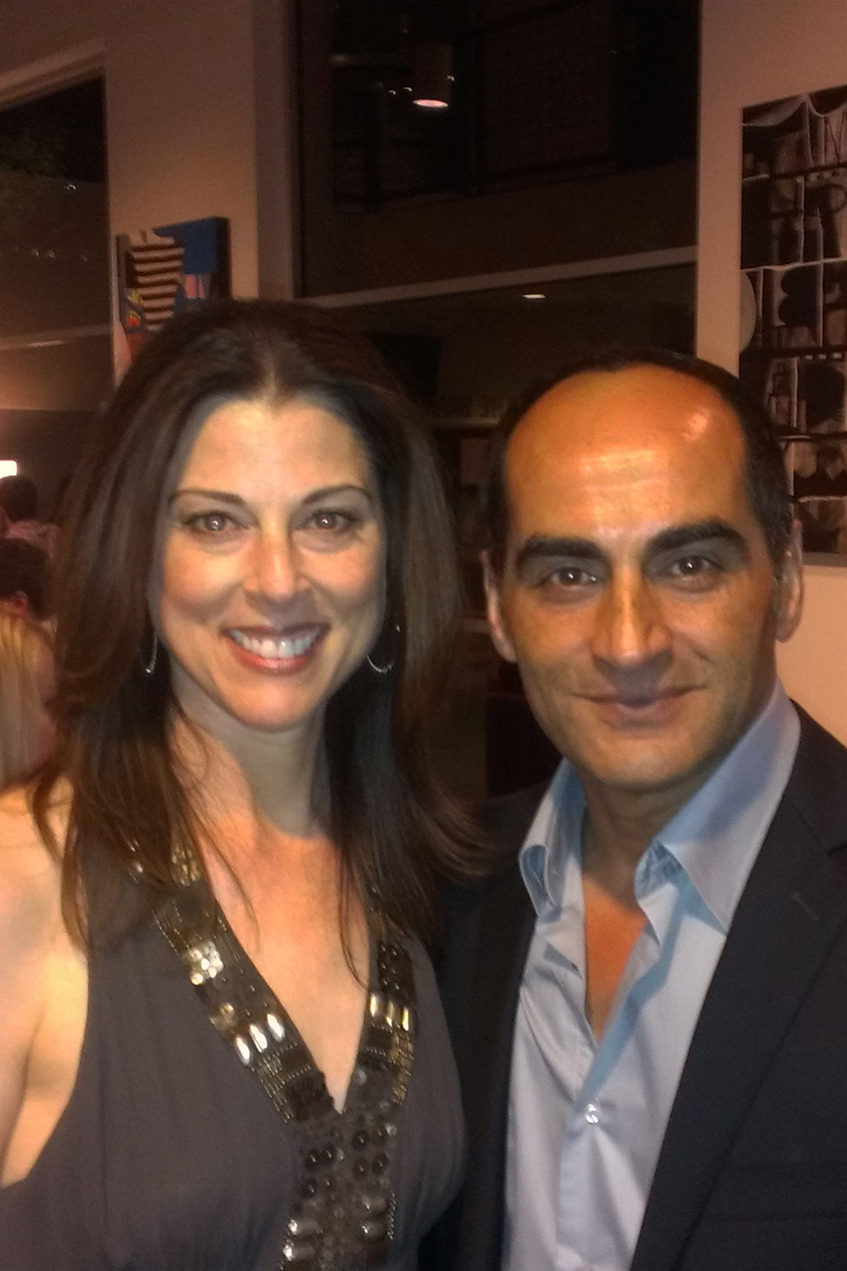 with Navid Negahban at premeire of Cash For Gold