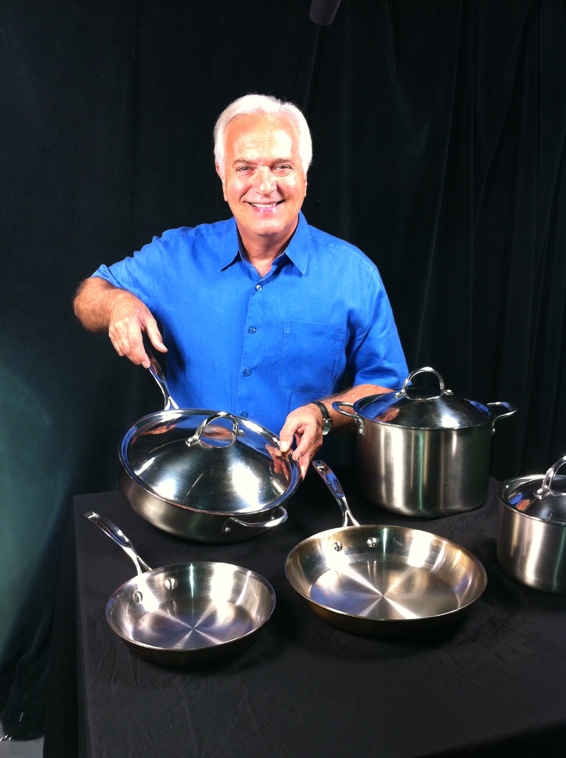 HSN audition video shoot. Can I interest you in some quality cookware?