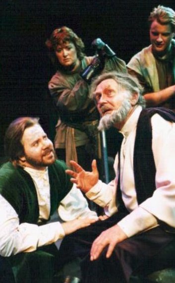 as Albany in King Lear UAA Theatre November 1999 with Laure MacConnell and Jerry Harper