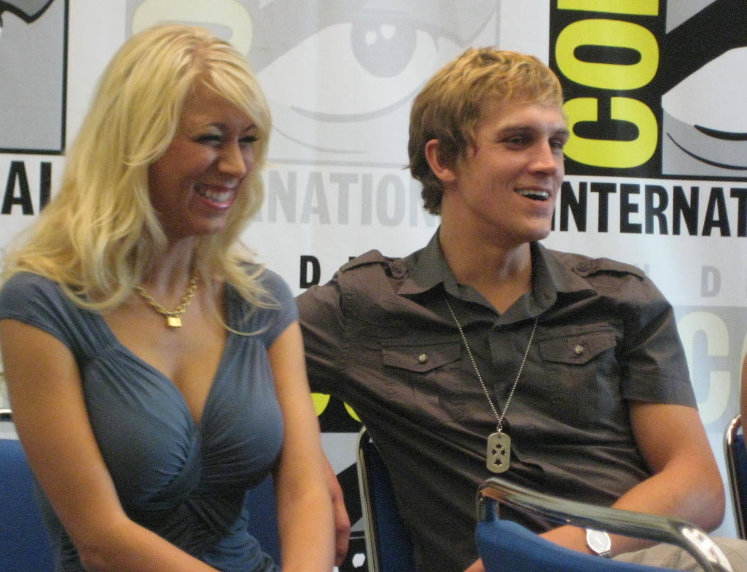 Jason Mewes and Katie Morgan at event of Zack and Miri Make a Porno (2008)