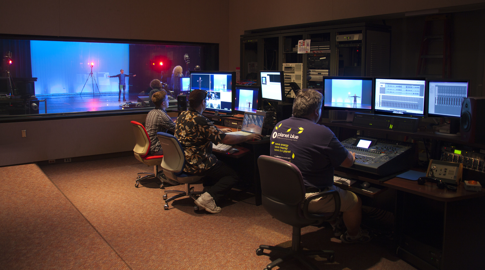 The Control Room U of Michigan Video Studio Full HD Video live mixing & recording.