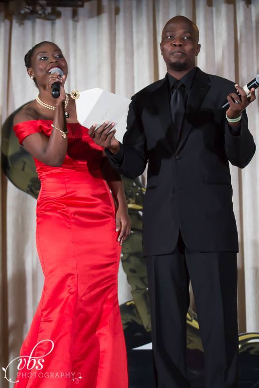 Presenting Best Short Film category with film director Robinson Vil at the 2014 Haiti movie awards