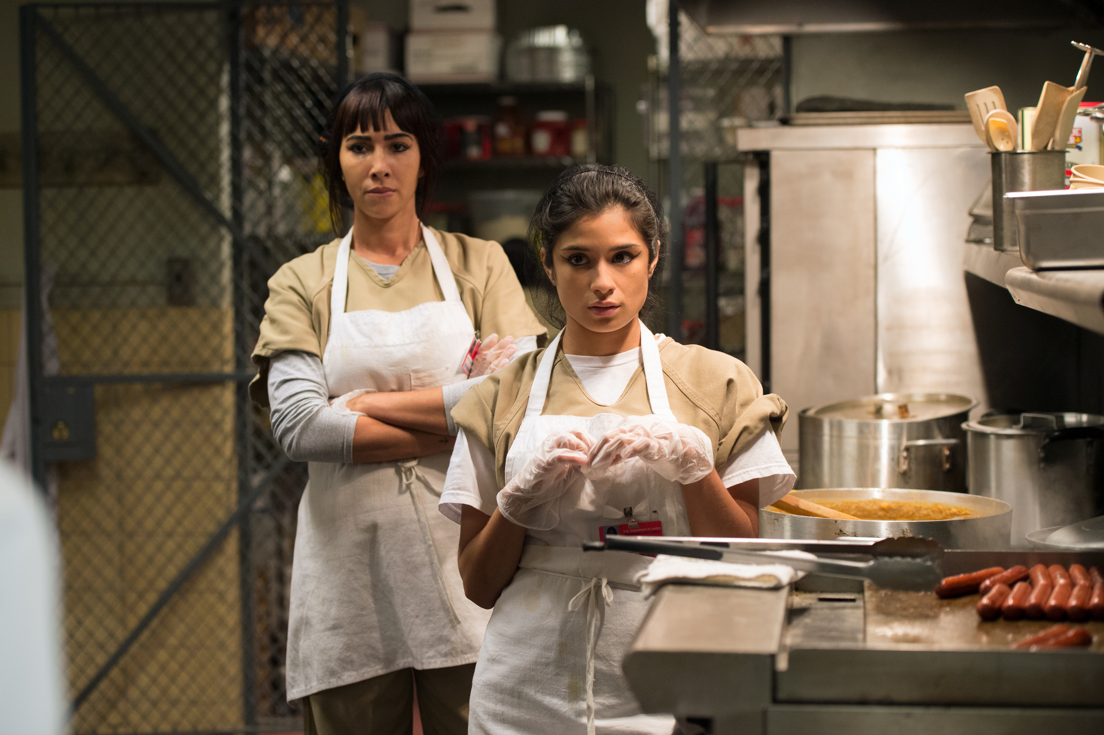 Still of Jackie Cruz and Diane Guerrero in Orange Is the New Black (2013)