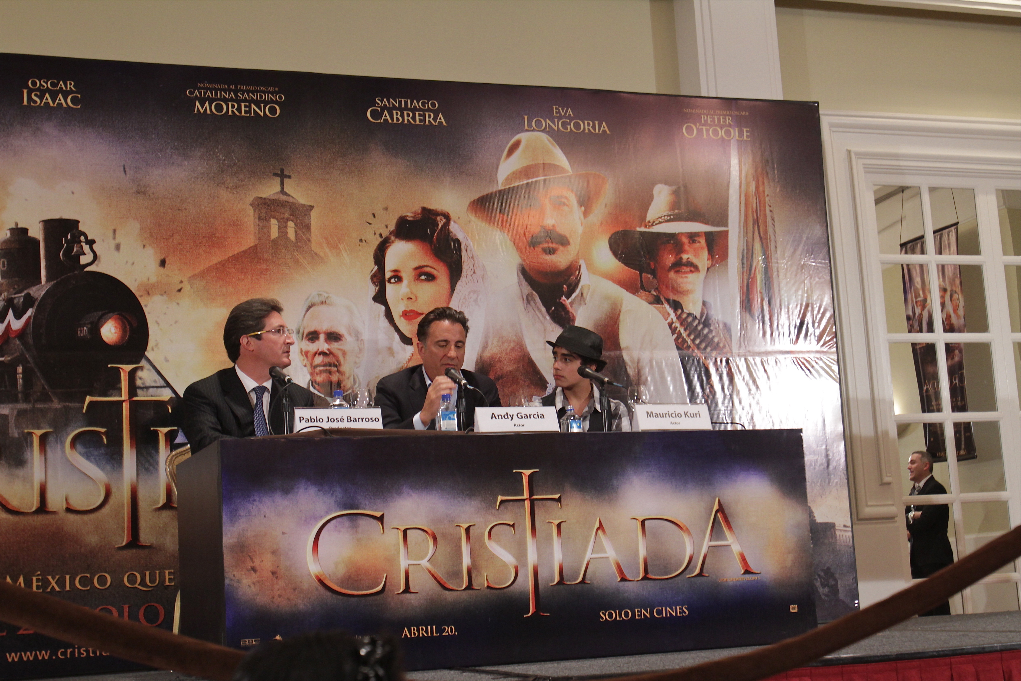 Mauricio at event: Cristiada (For Greater Glory) at Four Seasons Mexico.