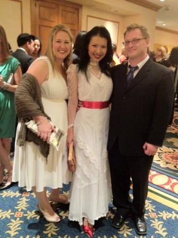 Houston International Film Festival, Heathens and Thieves, Directors Megan Peterson, John Sinclair with best actress winner Gwendoline Yeo