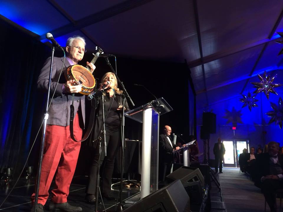Steve Marin & Michelle Westford on stage for the Illumination Gala