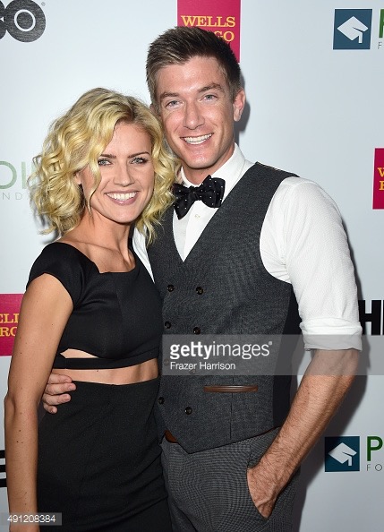 John Mason and Agnes Olech arrive at the Point Foundation Gala, Los Angeles 2015