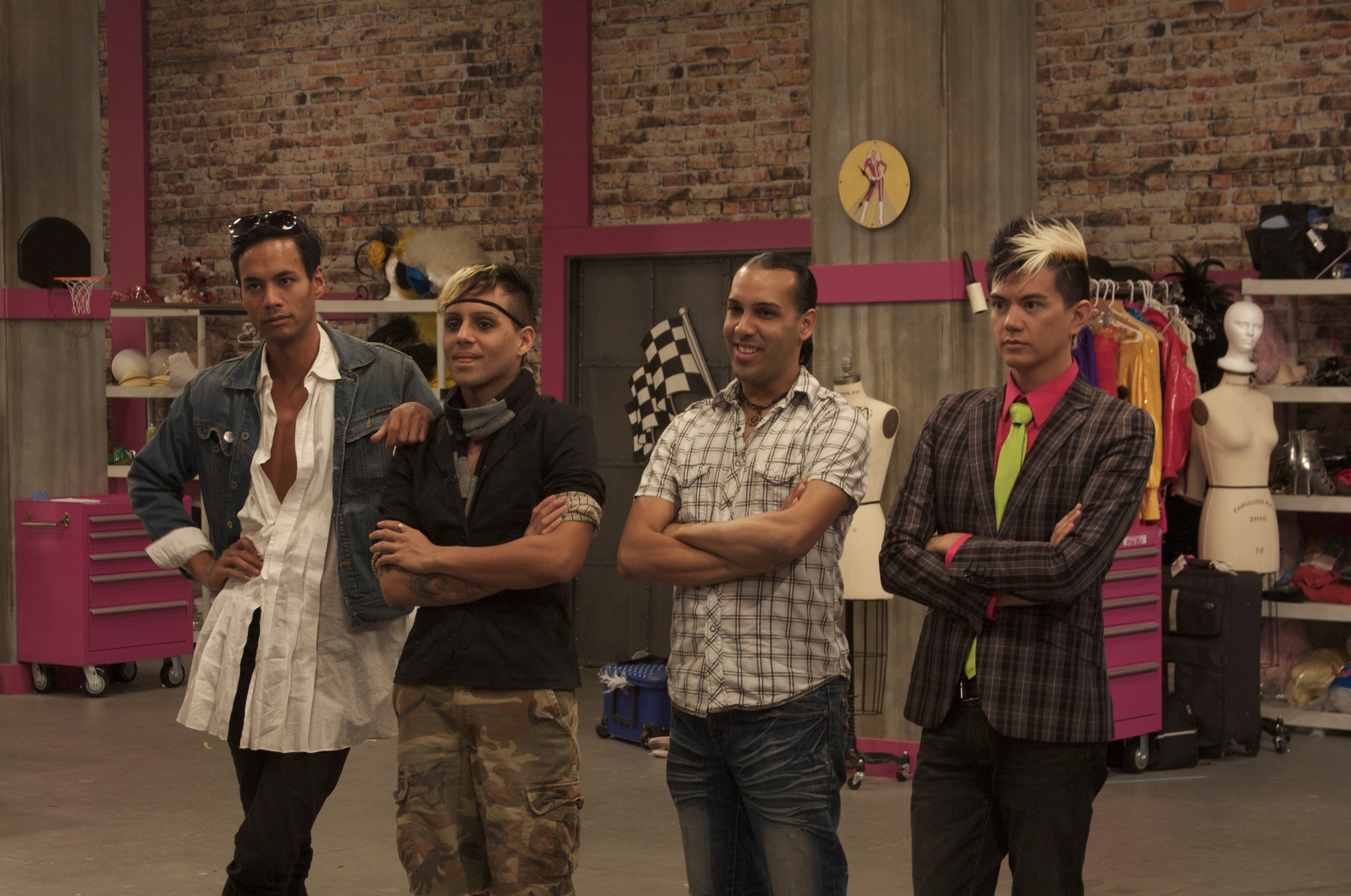 Still of Sutan Amrull, Gabriel Burgos Ortiz, Alexis Mateo and Karl Westerberg in RuPaul's Drag Race (2009)