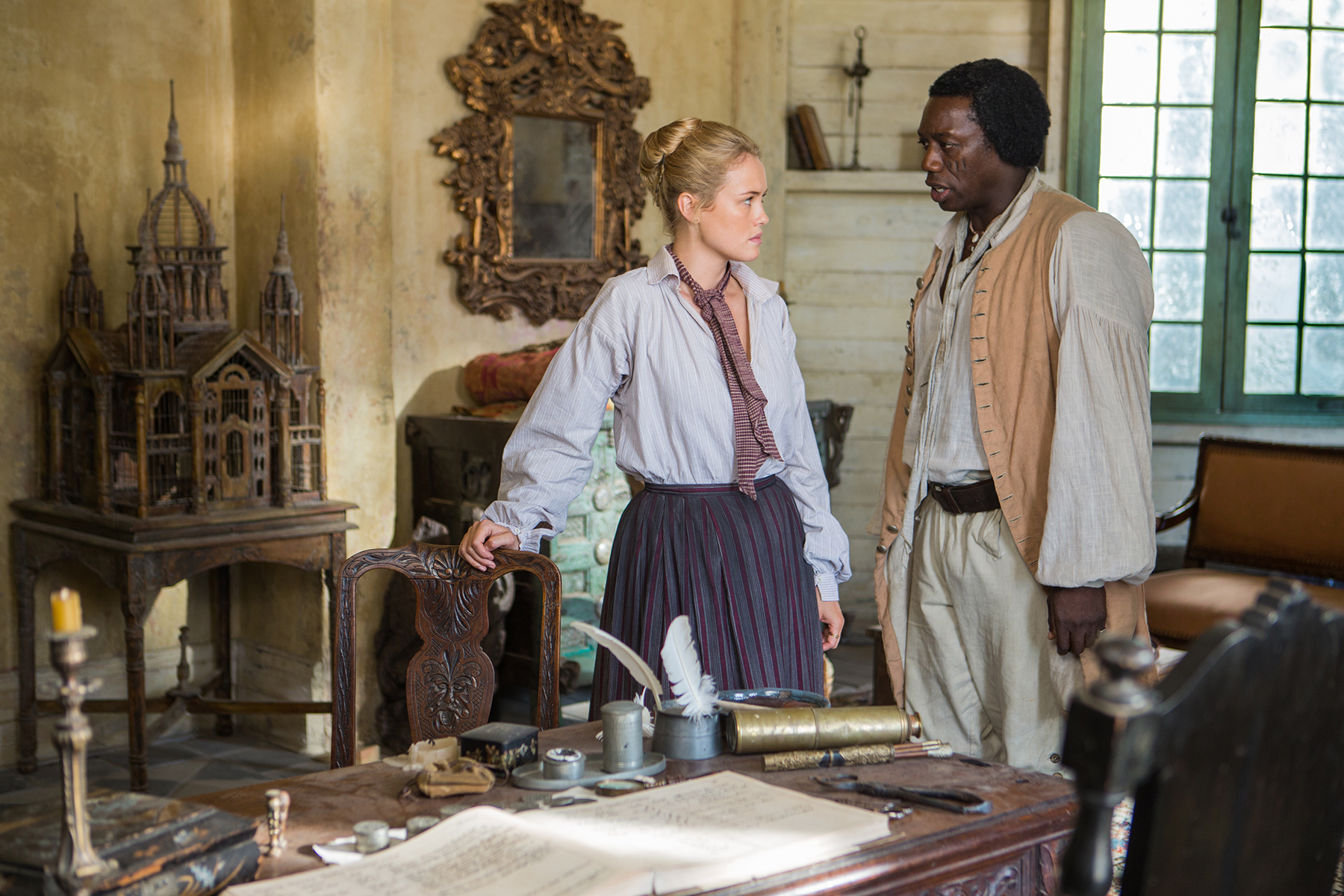 Still of Hakeem Kae-Kazim and Hannah New in Black Sails (2014)