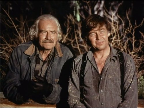 Still of Will Geer and Ralph Waite in The Waltons (1971)