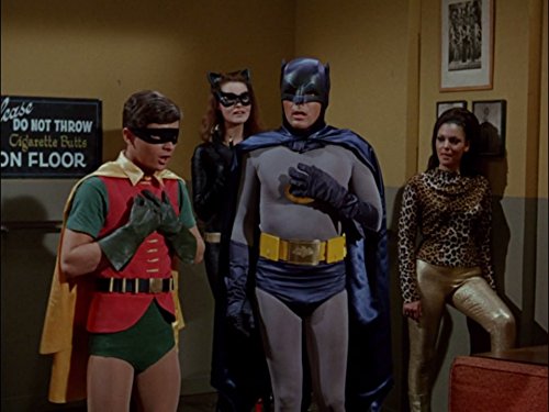 Still of Adam West, Julie Newmar and Burt Ward in Batman (1966)