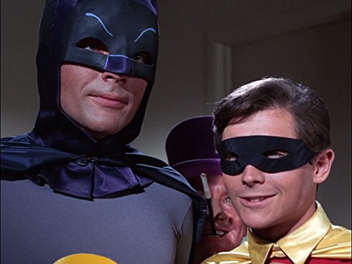 Still of Adam West, Burgess Meredith and Burt Ward in Batman (1966)