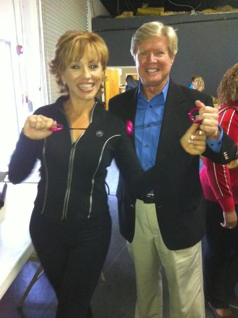 Forbes Riley and I at Success TV's Omnicom Studios, following the taping of 3 infomercials. She is a powerhouse of energy!