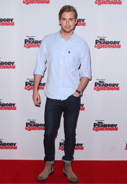 Alistair at the premier at Mr Peabody and Sherman