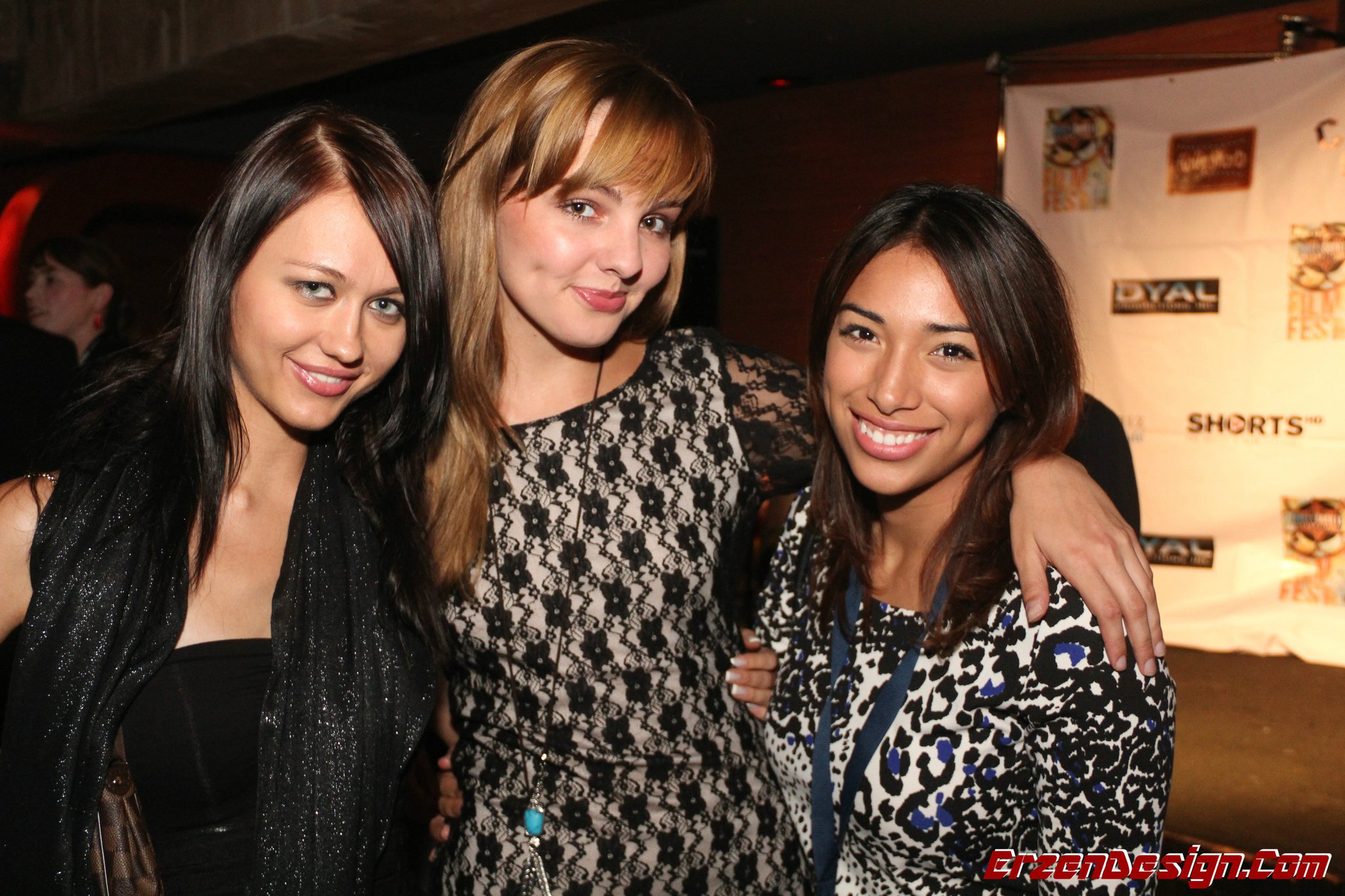 2011 HollyShorts Film Festival with fellow actresses Elina Dmietriva and Katrina Kat