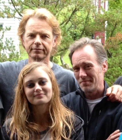 Clockwise from top: Bruce Greenwood, Kevin T. Bennett, Ella Purnell. On the set of WILDLIKE, Sept. 2012, Juneau, Alaska