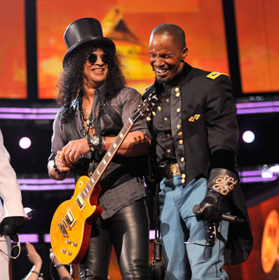 Jamie Foxx and Slash