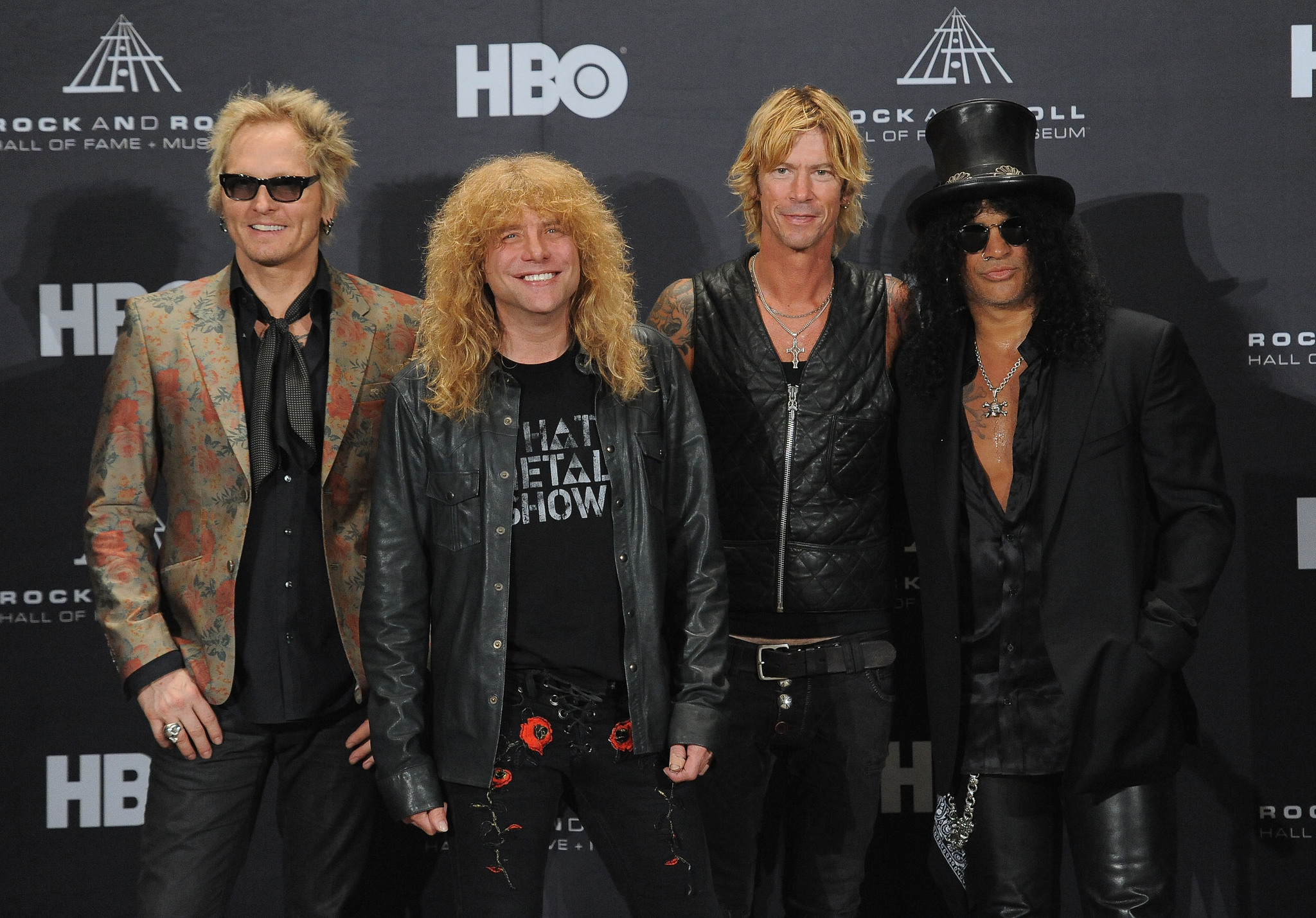 Steven Adler, Duff McKagan, Slash, Matt Sorum and Guns N' Roses