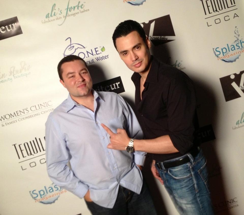 Producer Rob Simmons with actor Enzo Zelocchi