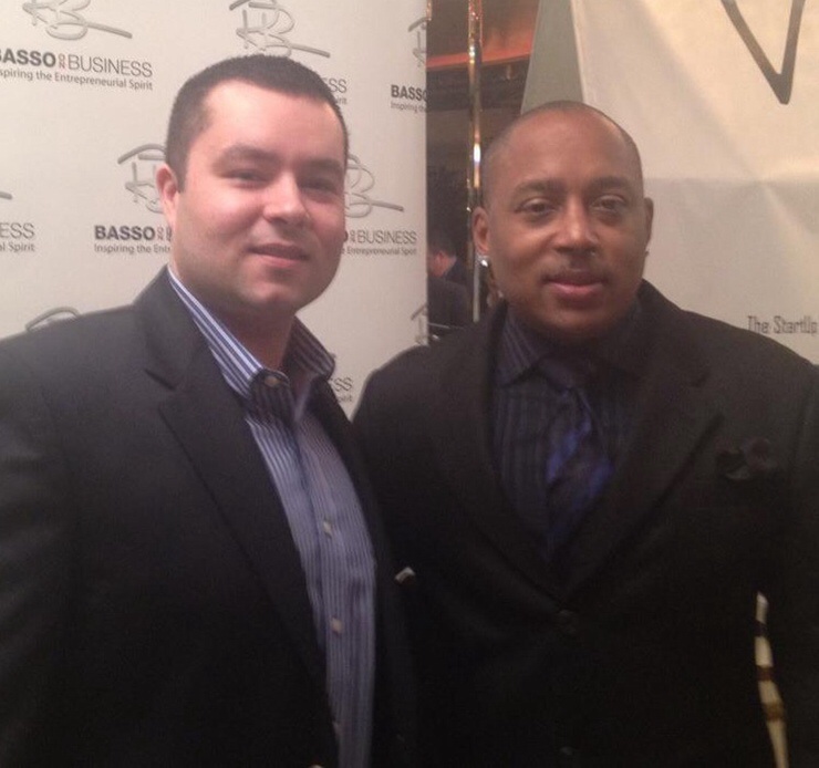 Producer Rob Simmons with Shark Tank's Daymond John