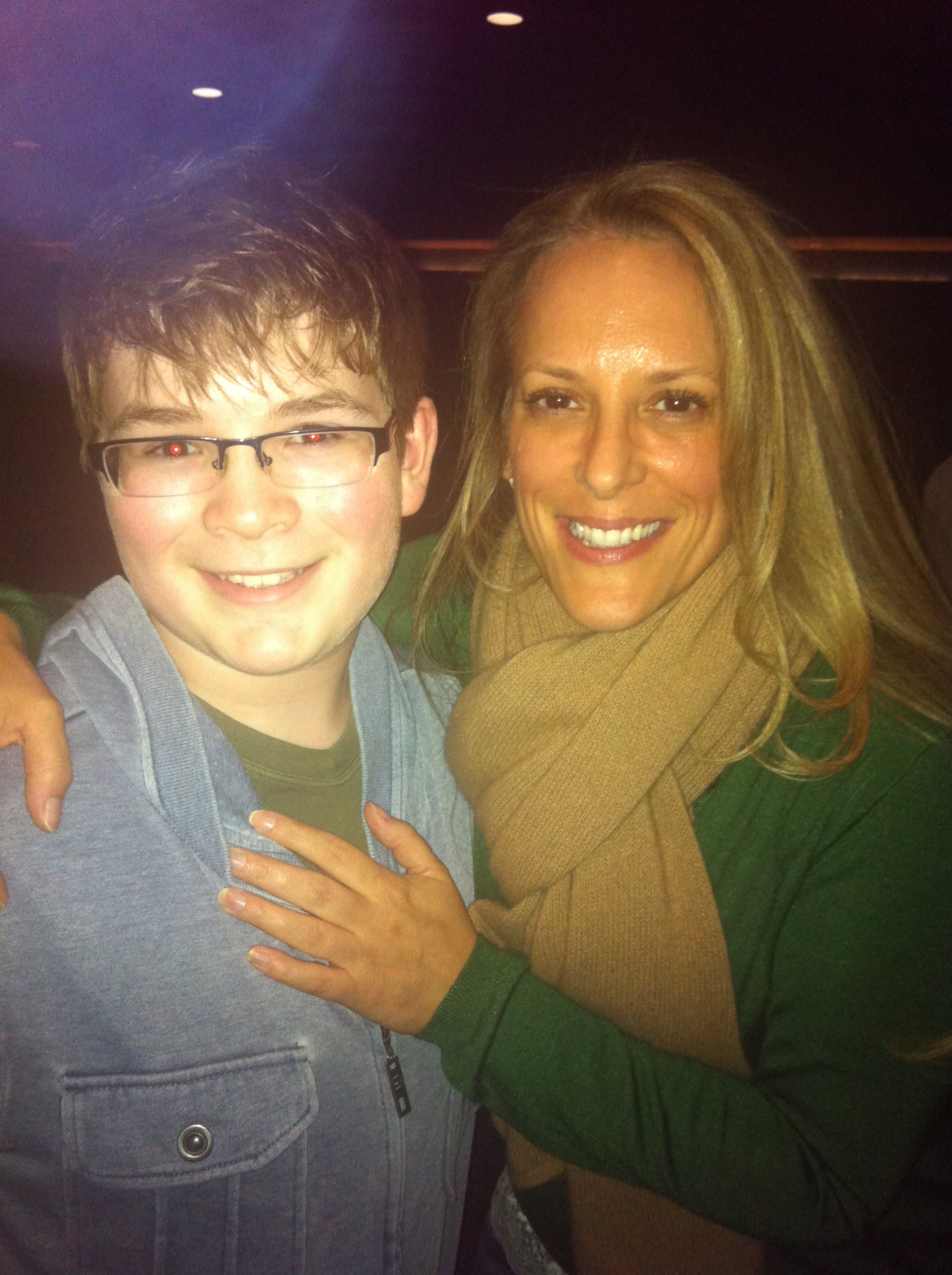 Fritz with Director Anne Fletcher, at the Cast & Crew screening of 