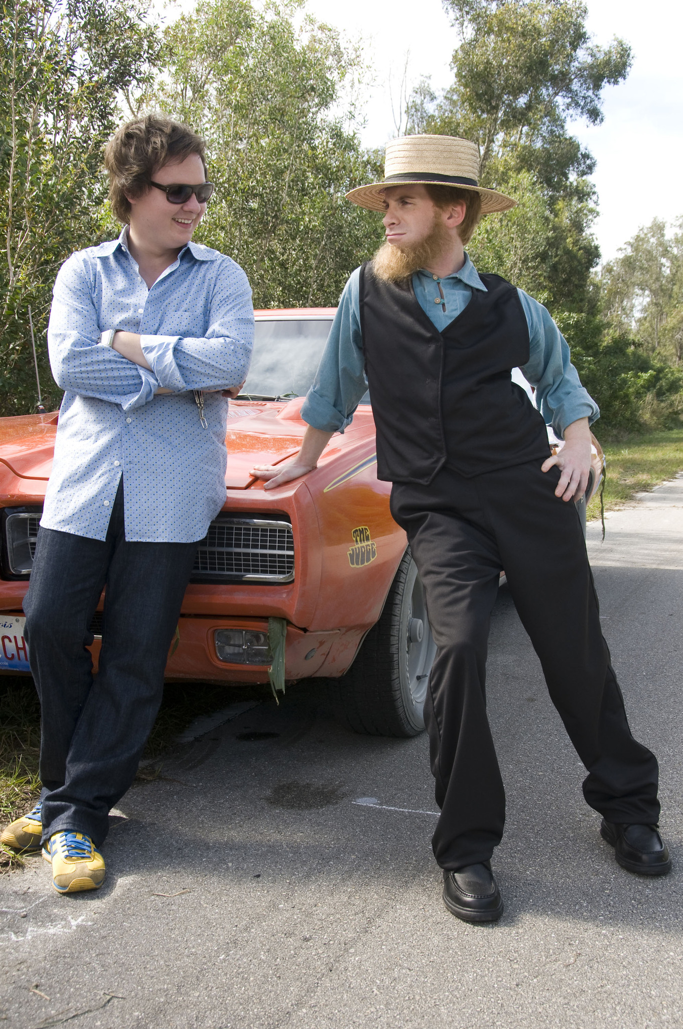 Still of Seth Green and Clark Duke in Sex Drive (2008)