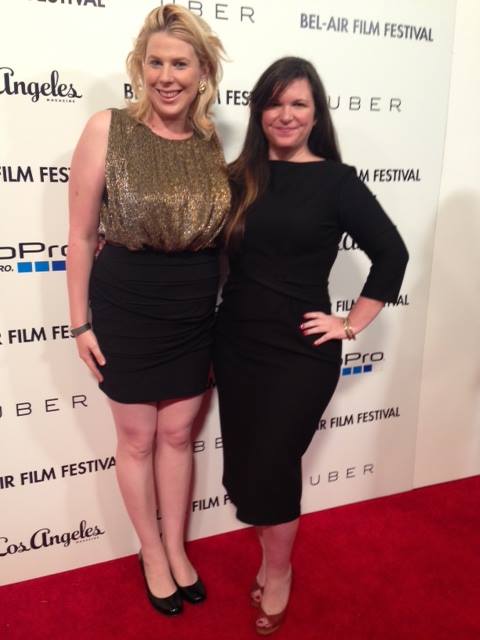 Kristin West & Kate Marzullo on the red carpet at Bel Air Film Festival Opening Night Gala.