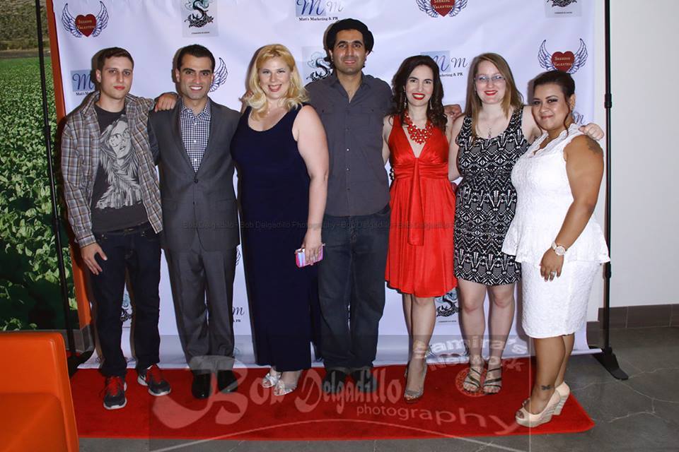 Cast and crew of Seeking Valentina enjoy a private screening of the film at Lyfe Kitchen in West Hollywood.