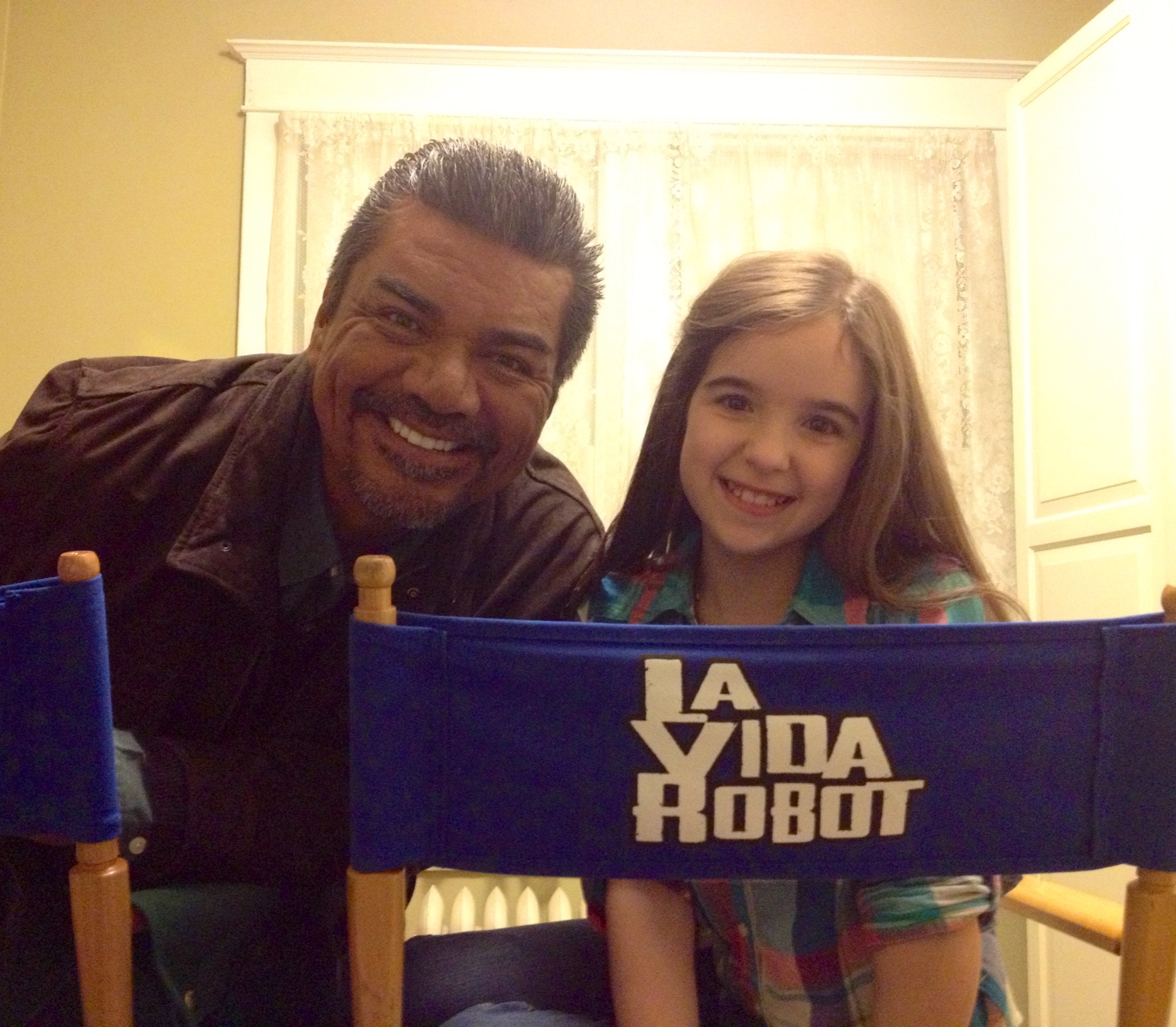Working on the set of La Vida Robot Movie - Nov. 2013