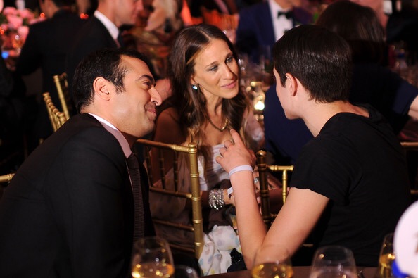 (L-R) Mohammed Al Turki and Sarah Jessica Parker attend the amfAR Inspiration Gala New York 2014 at The Plaza Hotel on June 10, 2014 in New York City.