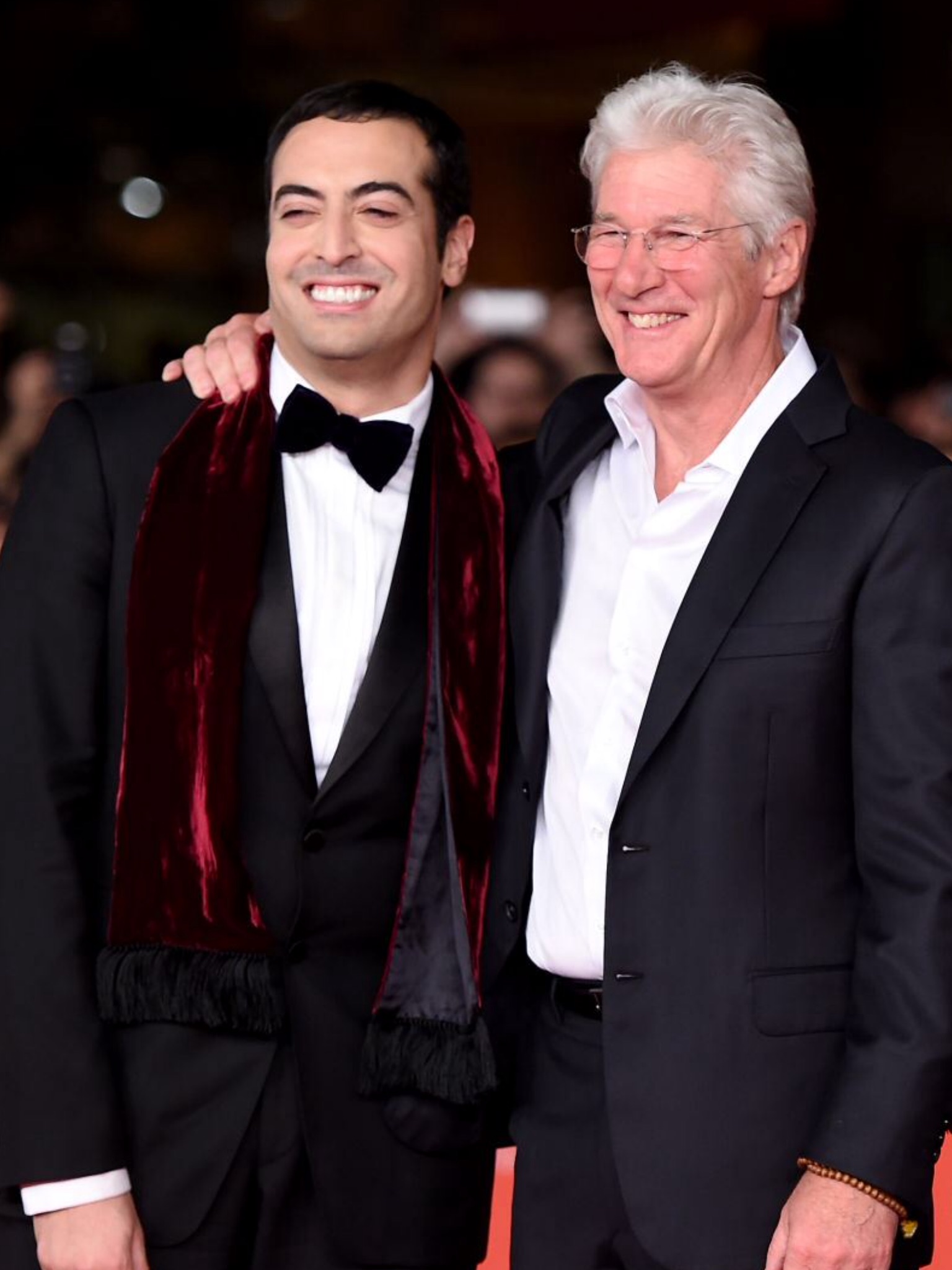 Mohammed Al Turki and Richard Gere attend the 'Time Out of Mind' Red Carpet during the 9th Rome Film Festival on October 19, 2014 in Rome