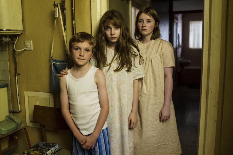 Fern Deacon, Eleanor Worthington-Cox and Elliot Kerley in The Enfield Haunting