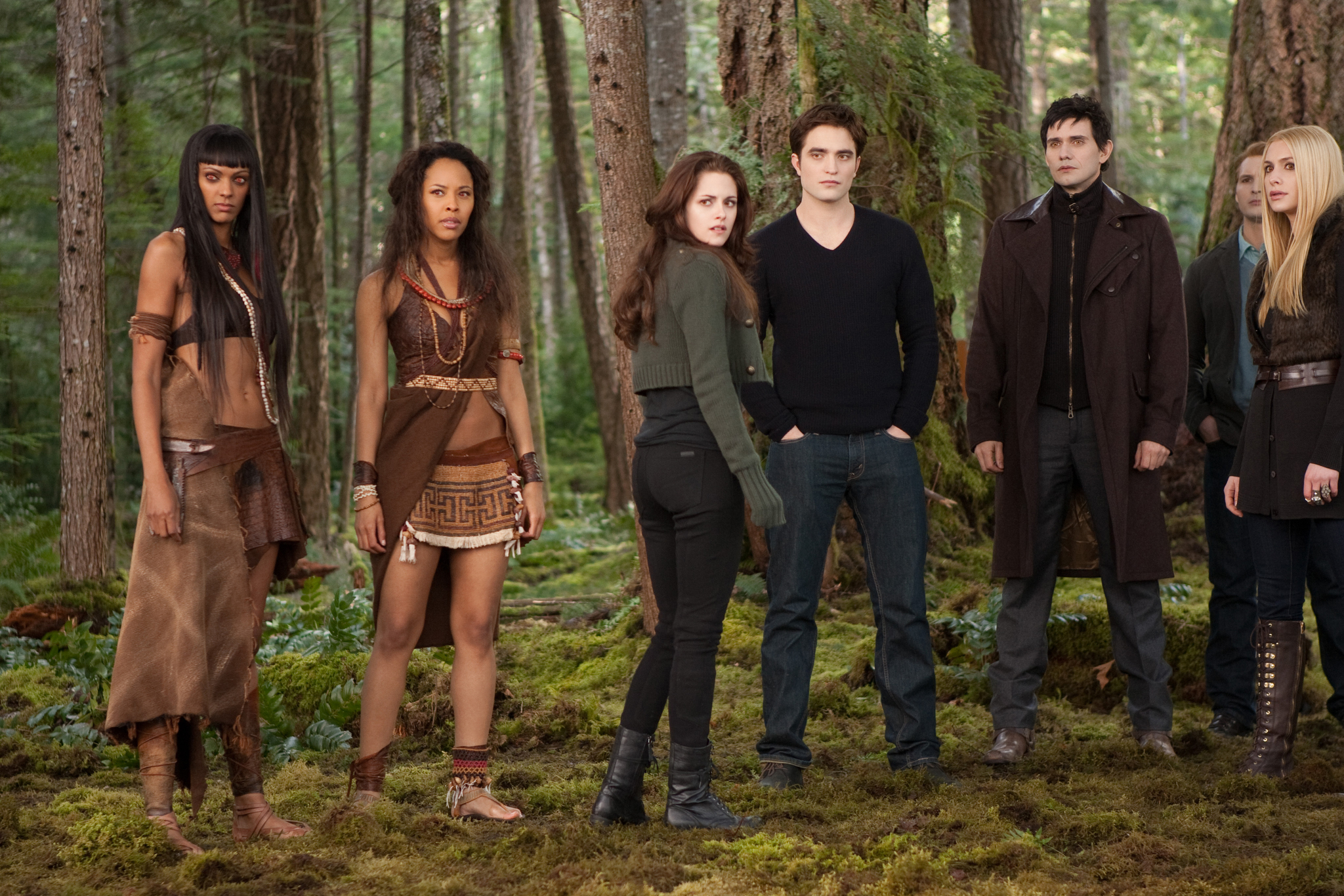 Still of Peter Facinelli, Christian Camargo, Judith Shekoni, Casey LaBow, Robert Pattinson and Tracey Heggins in Brekstanti ausra. 2 dalis (2012)